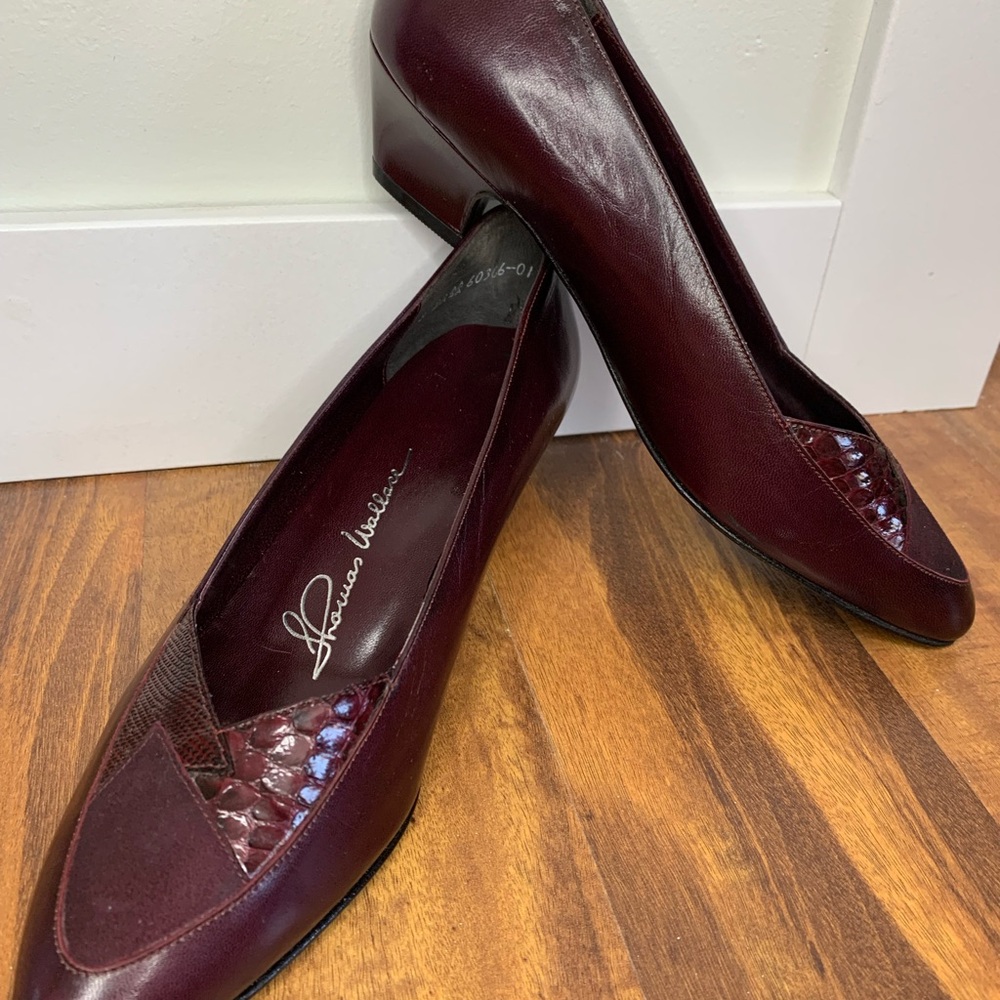 Vintage Burgundy Heels 8